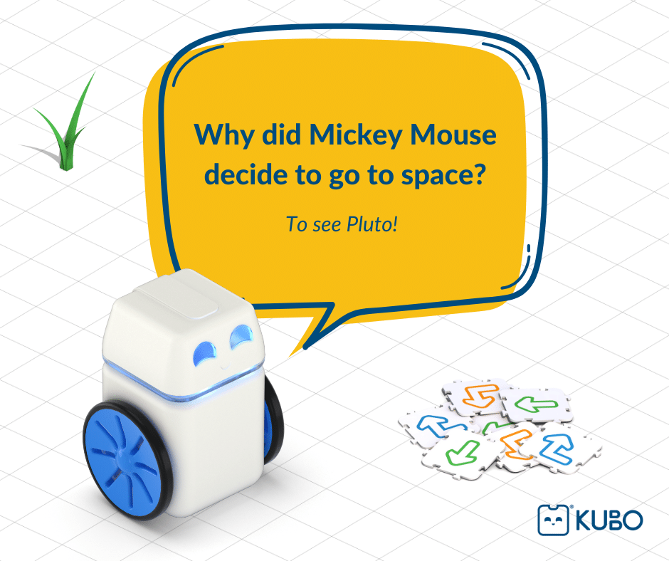 Why did Mickey Mouse decide to go to space? To see Pluto!